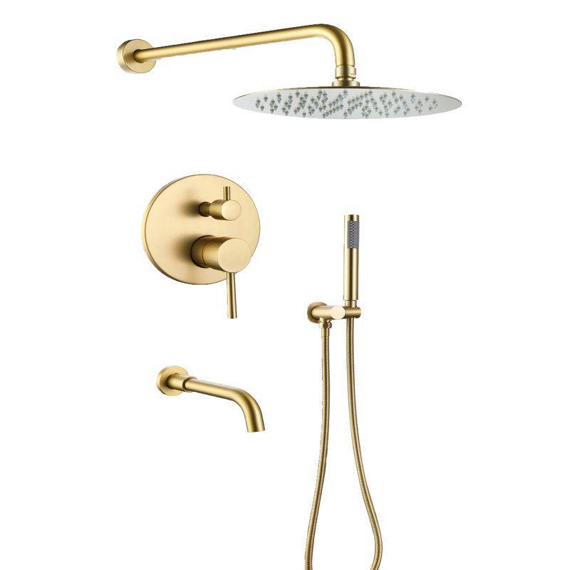 TAPLONG Bathroom Shower Set Wall Mount Complete Shower System with ...